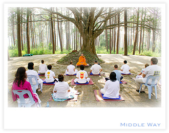 Middle Way, The garden of meditation